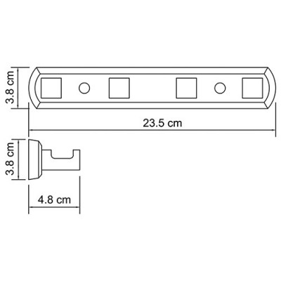 Крючки для ванны хром WasserKRAFT Dill K-3974