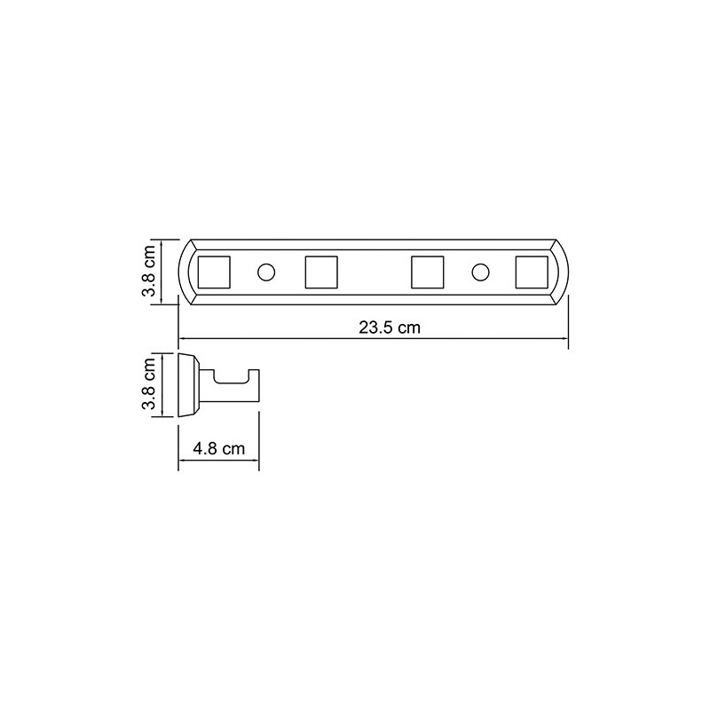 Крючки для ванны хром WasserKRAFT Dill K-3974