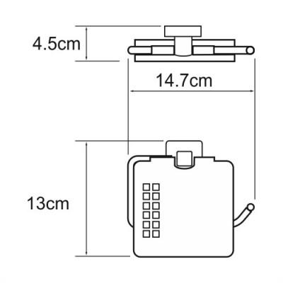 Держатель туалетной бумаги хром WasserKraft Dill K-3925