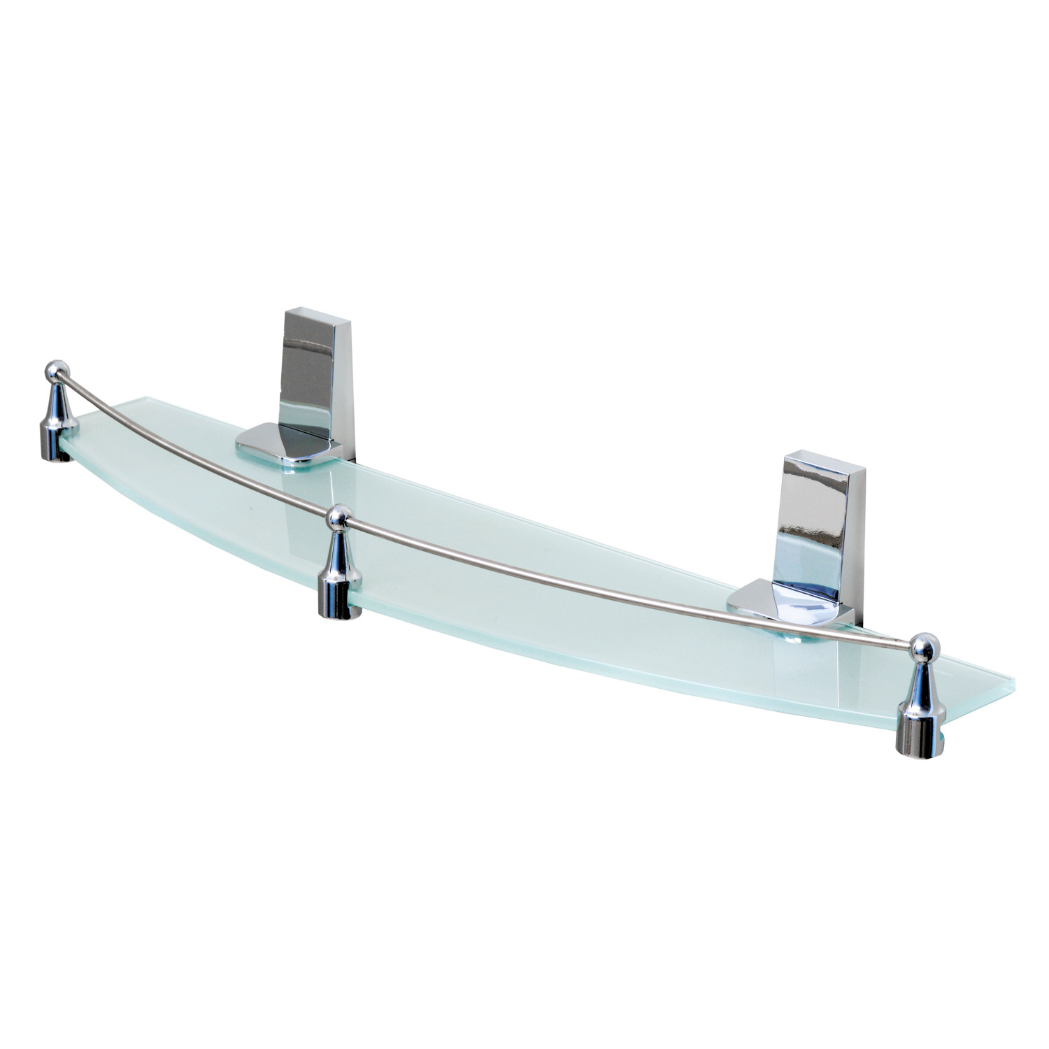 Полка стеклянная хром WasserKraft Lopau K-6044