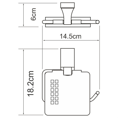 Держатель туалетной бумаги хром WasserKraft Lopau K-6025