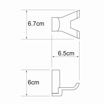 Крючок хром WasserKRAFT Leine K-5023D