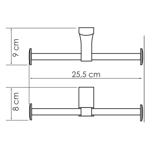 Держатель туалетной бумаги хром WasserKraft Leine K-5096D