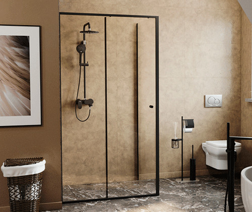 Душевая дверь 110x200см WasserKraft Dill 61S13