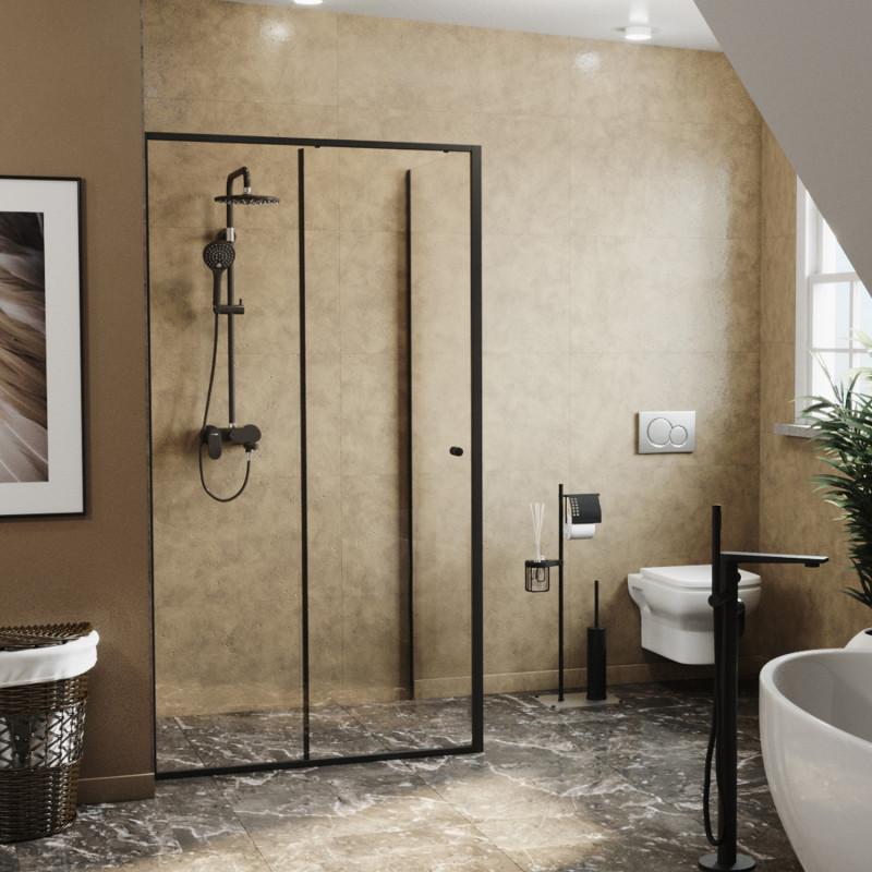 Душевой уголок 100x90x200см WasserKraft Dill 61S22