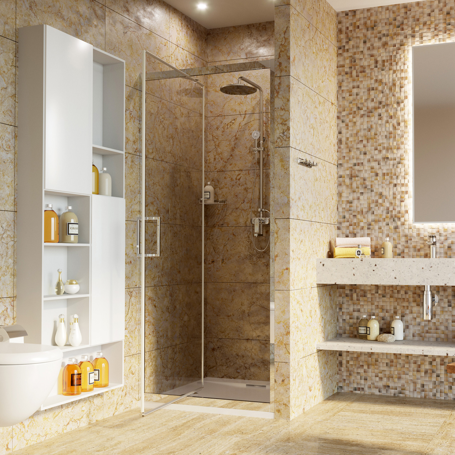Душевая дверь 100x200см WasserKraft Salm 27I12