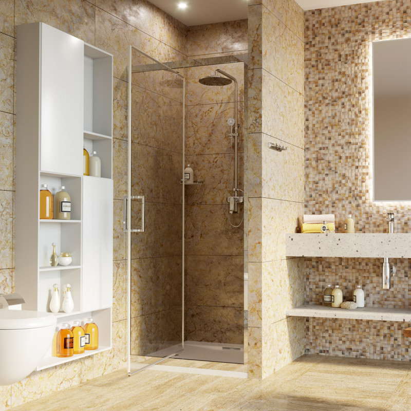 Душевая дверь 80x200см WasserKraft Salm 27I27