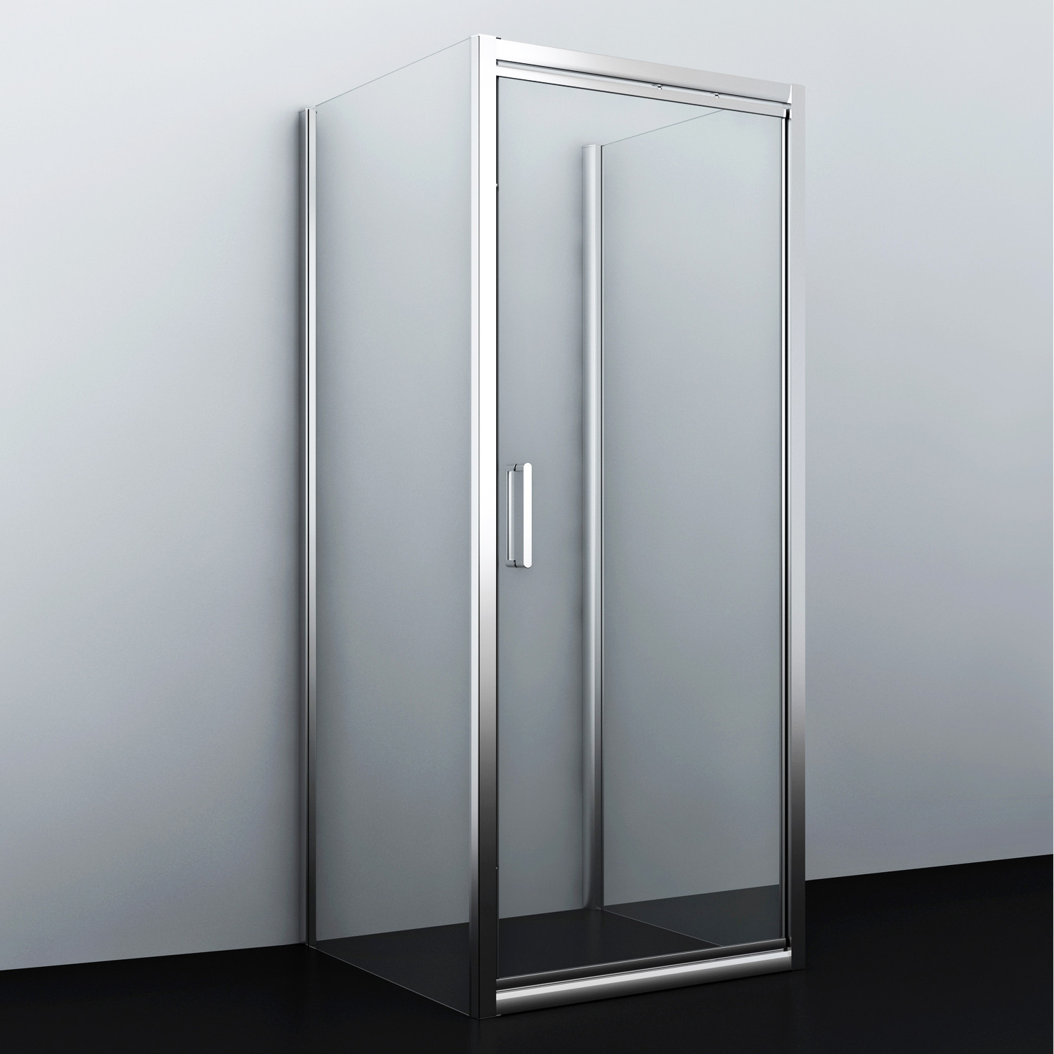Душевой уголок 100x90x200см WasserKraft Salm 27I41