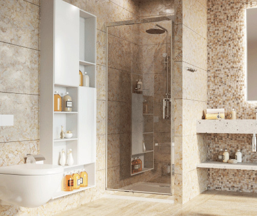 Душевой уголок 100x90x200см WasserKraft Salm 27I41