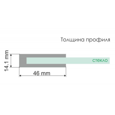 Душевая дверь правая 120x200см WasserKraft Aller 10H05R