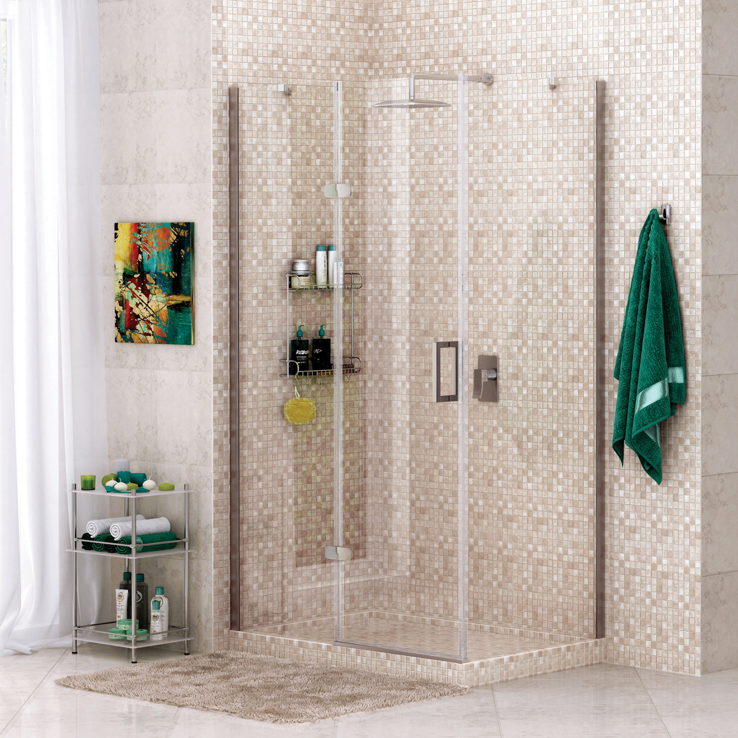 Душевой уголок левый 120x80x200см WasserKraft Aller 10H06L