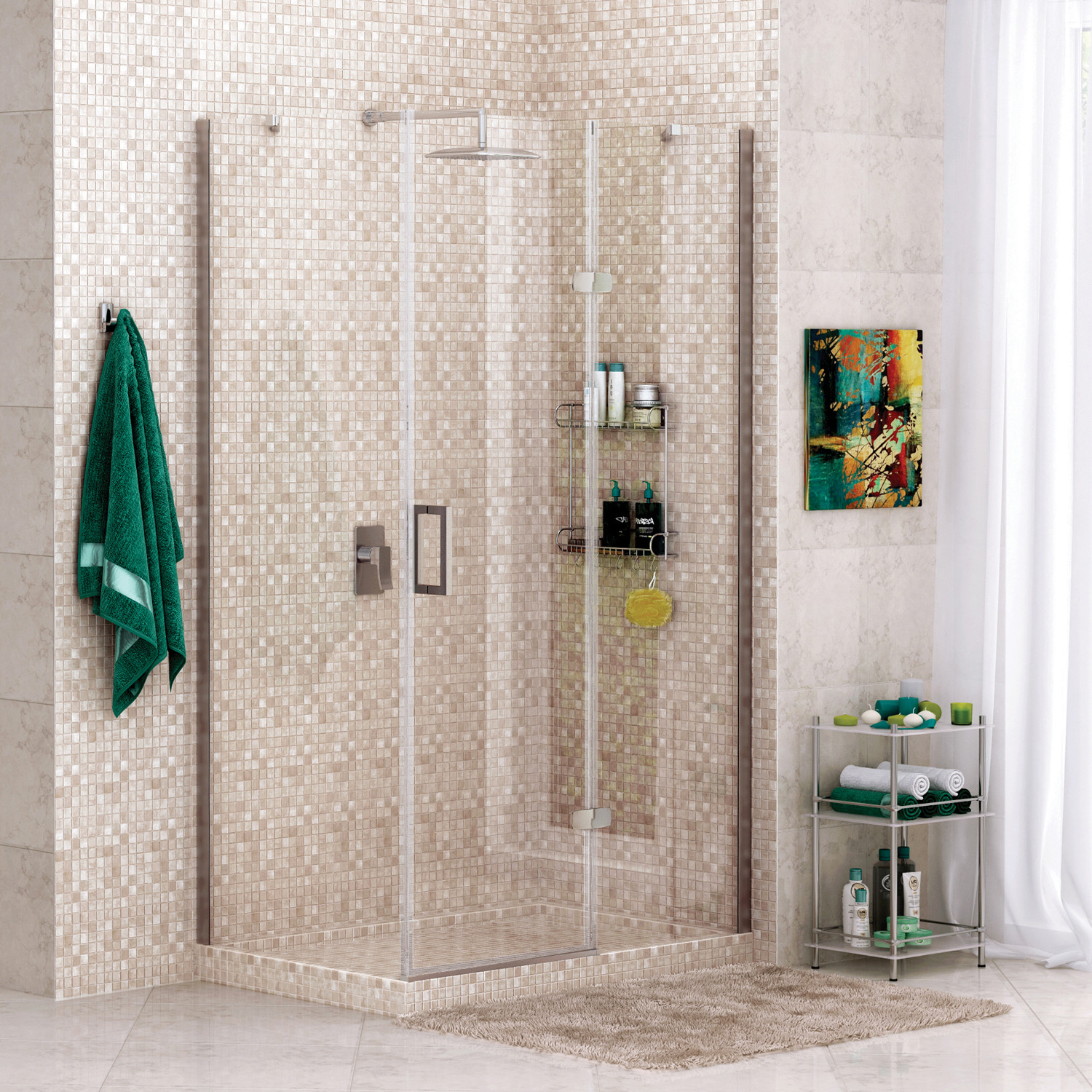 Душевой уголок правый 120x80x200см WasserKraft Aller 10H06R