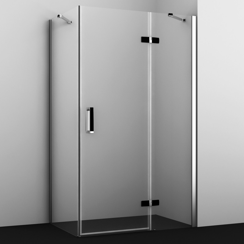 Душевой уголок правый 120x80x200см WasserKraft Aller 10H06RBLACK