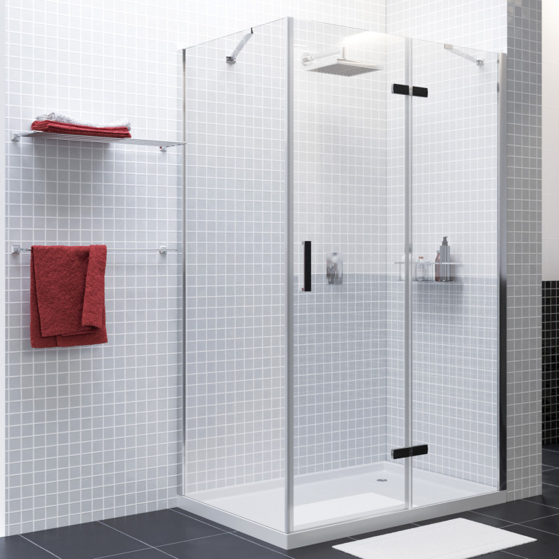 Душевой уголок правый 120x100x200см WasserKraft Aller 10H10RBLACK