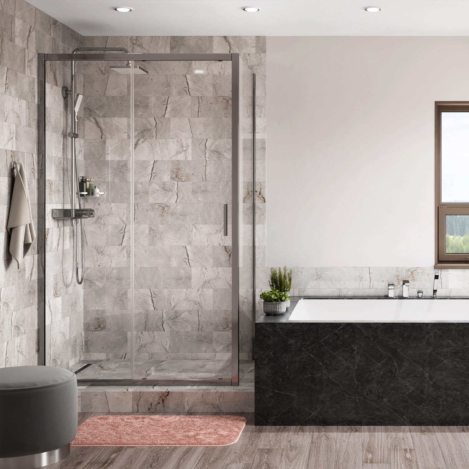 Душевой уголок 120x90x200см WasserKraft Main 41S07