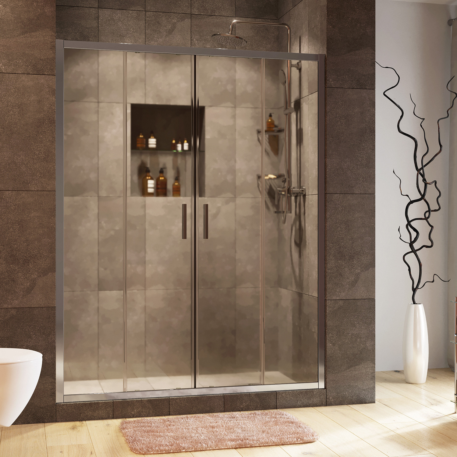 Душевая дверь 170x190см WasserKraft Lippe 45S09