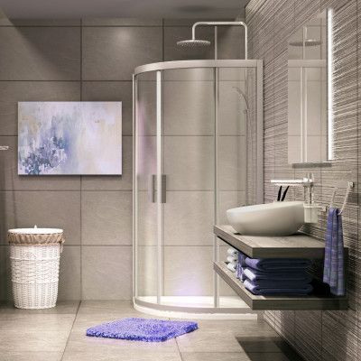 Душевой уголок 90x90x185см WasserKraft Lippe 45S01