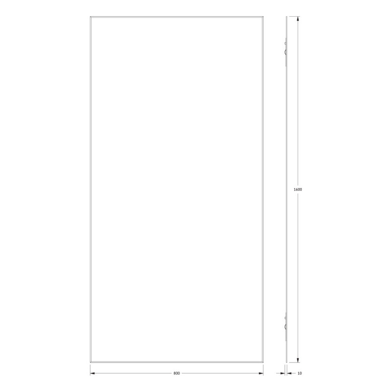 Зеркало 80x160см Evoform Standard с фацетом 5мм BY 0258