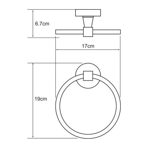 Держатель полотенец кольцо, Issen, WasserCraft, K-4060