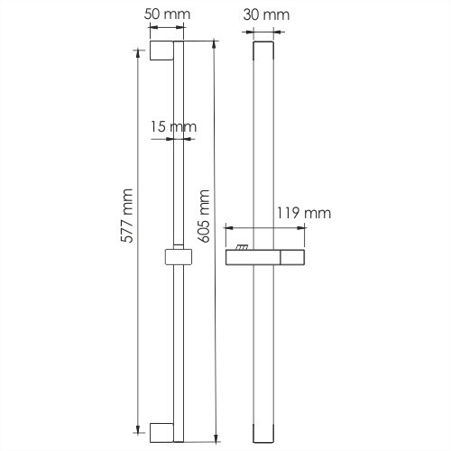 Стойка для душа хром WasserKRAFT A123