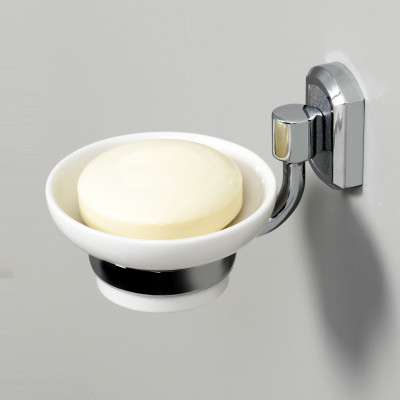 Мыльница фарфоровая хром WasserKraft K-24129