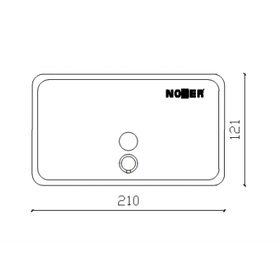 Диспенсер для мыла белый Nofer 03002.W