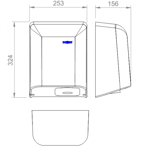 Сушилка для рук Nofer FUGA EVO 01851.S
