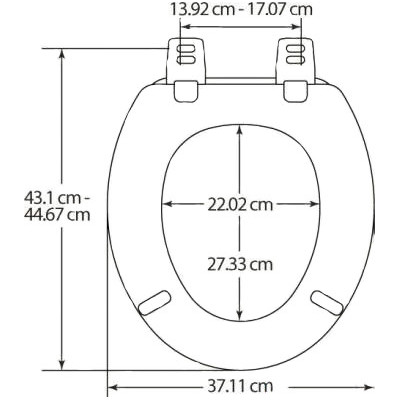 Сидение для унитаза серое Nofer 5000AR 492