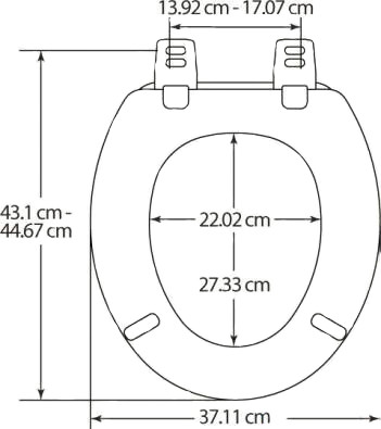 Сидение для унитаза серое Nofer 5000AR 492