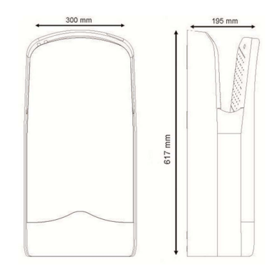 Сушилка для рук Nofer 01303 S