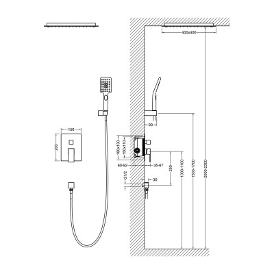Душевая система встроенная Timo Selene SX-2029/00SM Хром