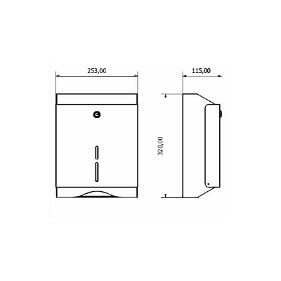 Диспенсер для бумажных полотенец Nofer 04010.S