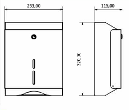 Диспенсер для бумажных полотенец Nofer 04010.S
