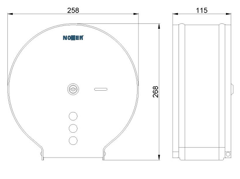 Диспенсер для туалетной бумаги Nofer 05006.B