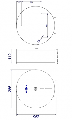 Диспенсер для туалетной бумаги Nofer 05001.XL.S