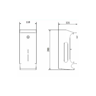 Диспенсер для туалетной бумаги Nofer 05101.S