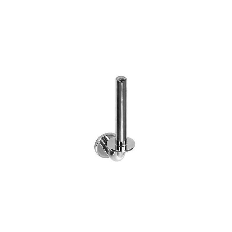 Держатель для туалетной бумаги вертикальный Nofer BRASS 16350.B глянцевый хром