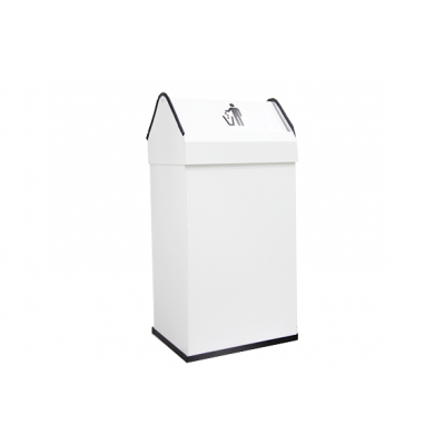 Напольное ведро из стали белое 40 л Nofer 14118.2 W