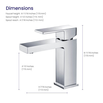 Смеситель для раковины хром Timo Selene 2061/00F