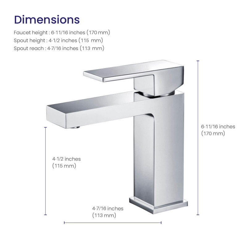 Смеситель для раковины хром Timo Selene 2061/00F