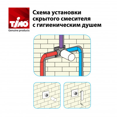 Смеситель для душа встраиваемый хром Timo Torne 4359/00SM