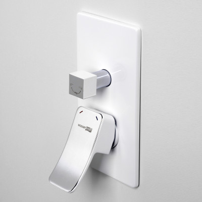 Смеситель для ванны и душа WasserKRAFT Aller 10641WHITE