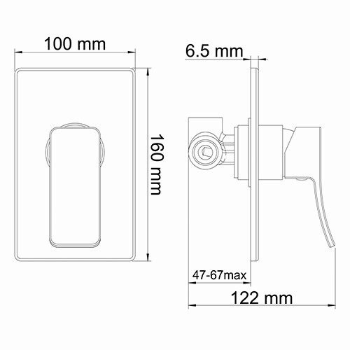 Смеситель для душа WasserKRAFT Aller 10651WHITE белый/хром