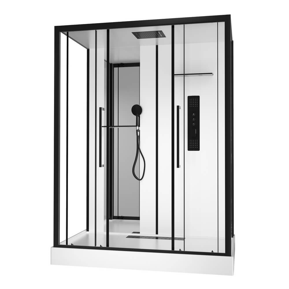 Душевая кабина 160х85х215 см, Black & White, G8030