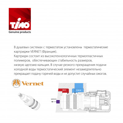 Душевая система скрытого монтажа с термостатом хром Timo Petruma SX-5079/00SM