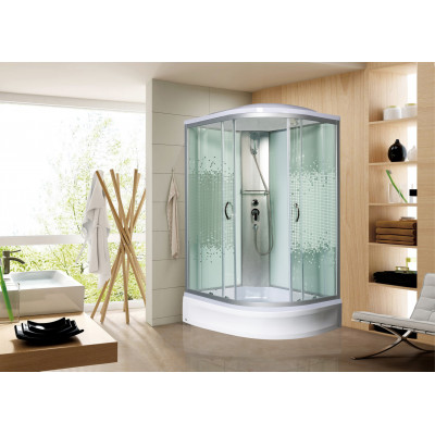 Душевая кабина левая 120х90х210 см МОНОМАХ 120/90/24 МЗ L