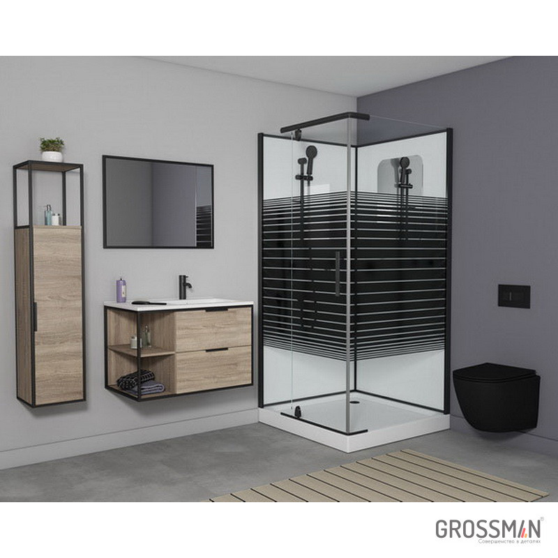 Душевая кабина правая 100х100x205см Grossman GR-270QR