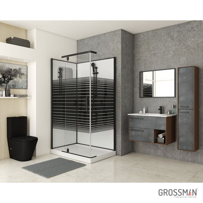 Душевая кабина левая 120х80x205см Grossman GR-272QL