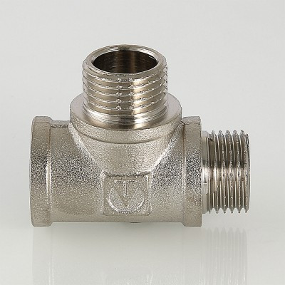 Тройник В-Н-Н 1/2" с двумя переходами на наружную резьбу Valtec VTr.133.N.0004