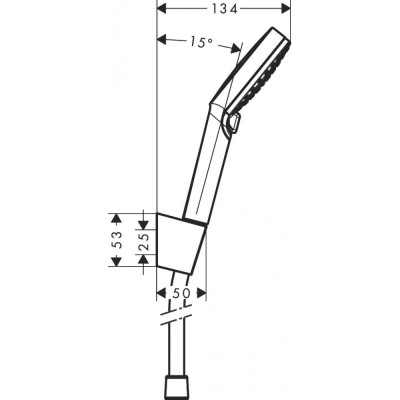 Душевой набор hansgrohe Crometta Vario 125, белый/хром 26691400